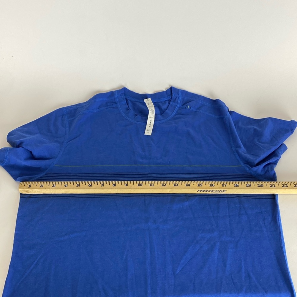 NWT Lululemon Classic Gym Tee blue Size L - Picture 7 of 10